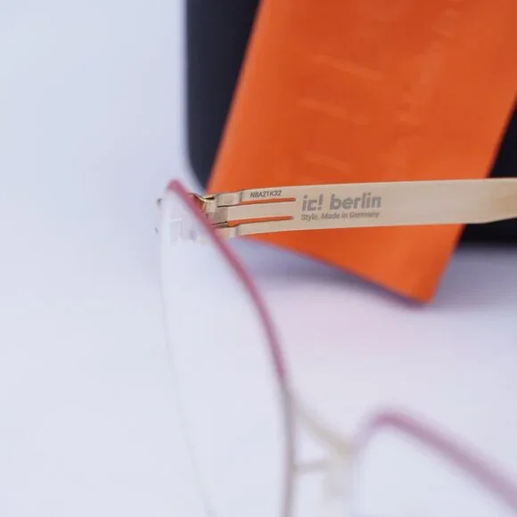 IC! Berlin THEDA M16100 810 Geometric Eyeglasses 51mm – Rose/Gold